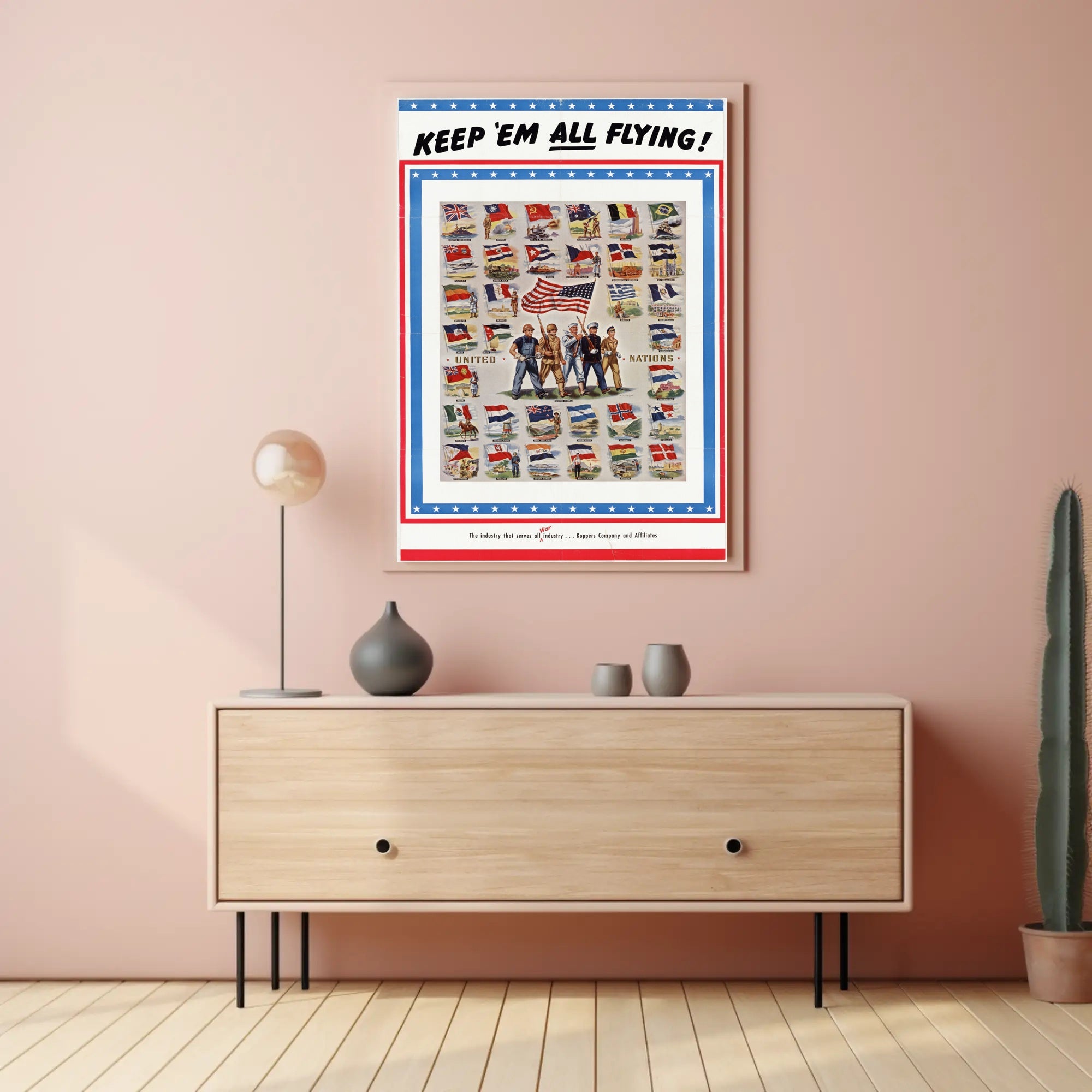 KEEP 'EM ALL FLYING WWII Poster