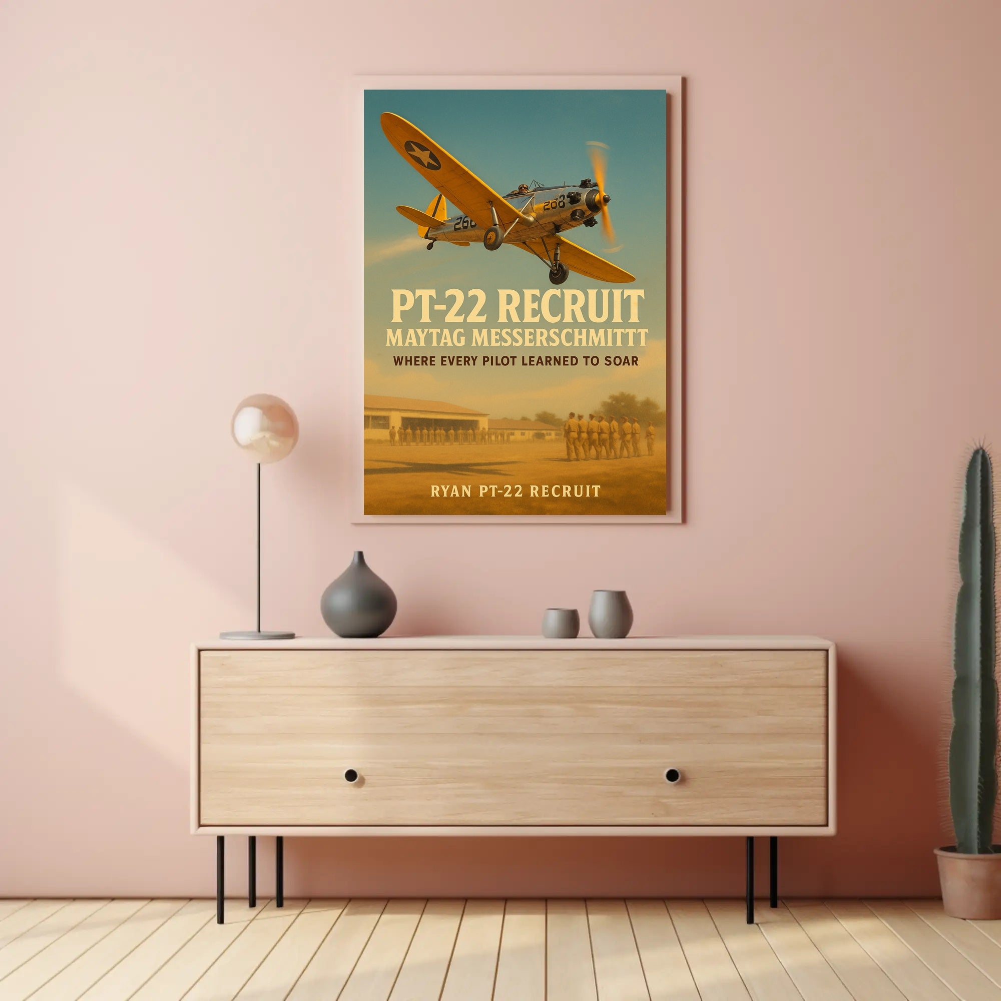 Ryan PT-22 Historic Aircraft WWII Poster