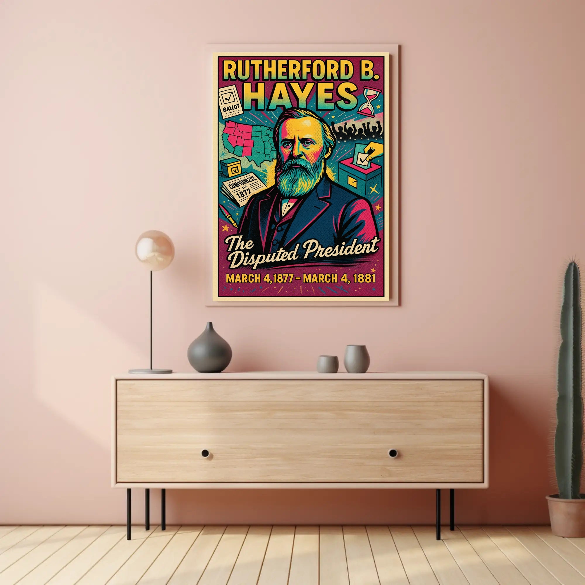 Rutherford B. Hayes The Disputed President Poster PosterGoat