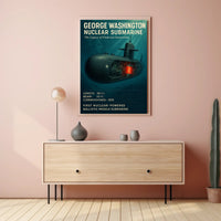 George Washington Nuclear Submarine Poster PosterGoat
