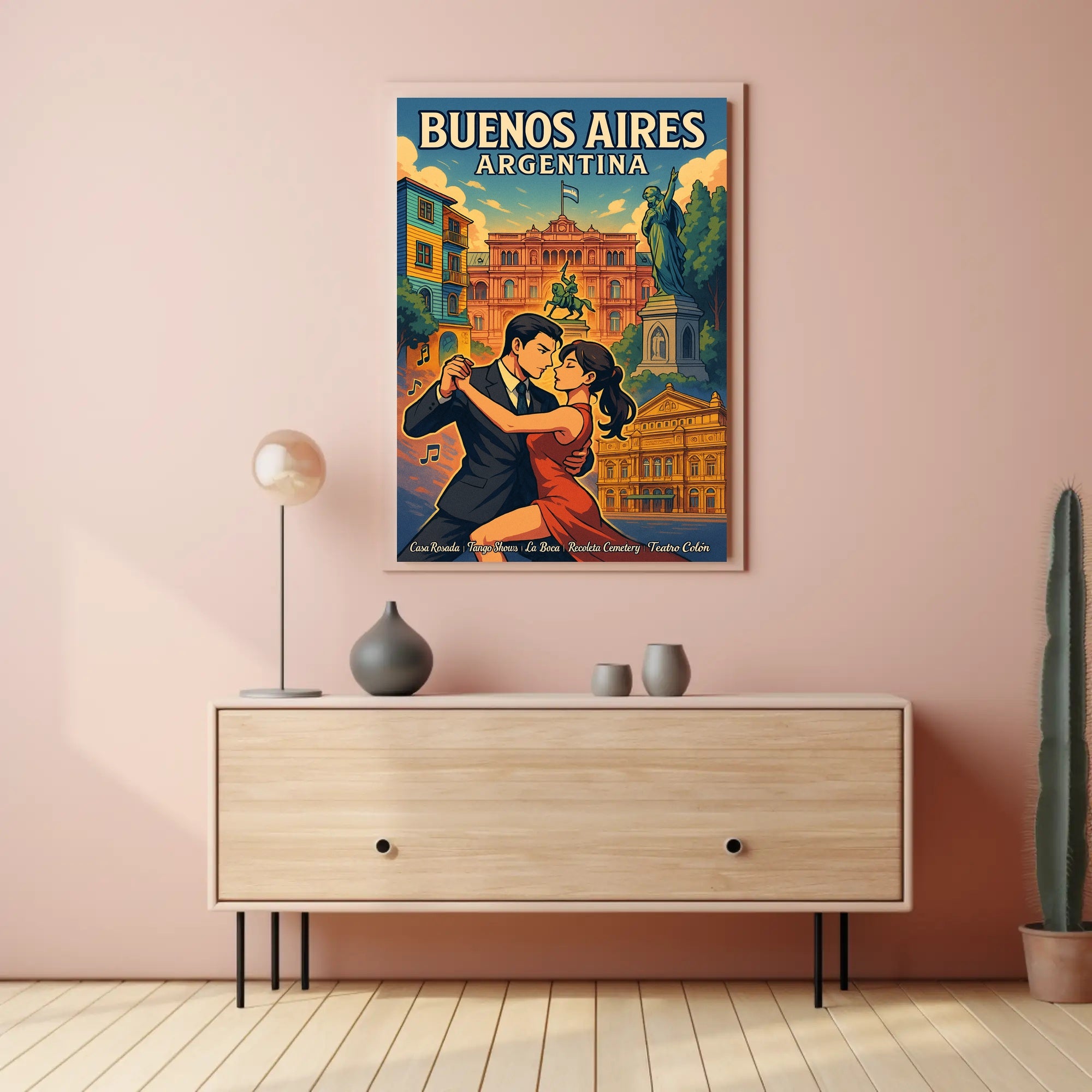 Buenos Aires Cultural Tapestry Poster PosterGoat