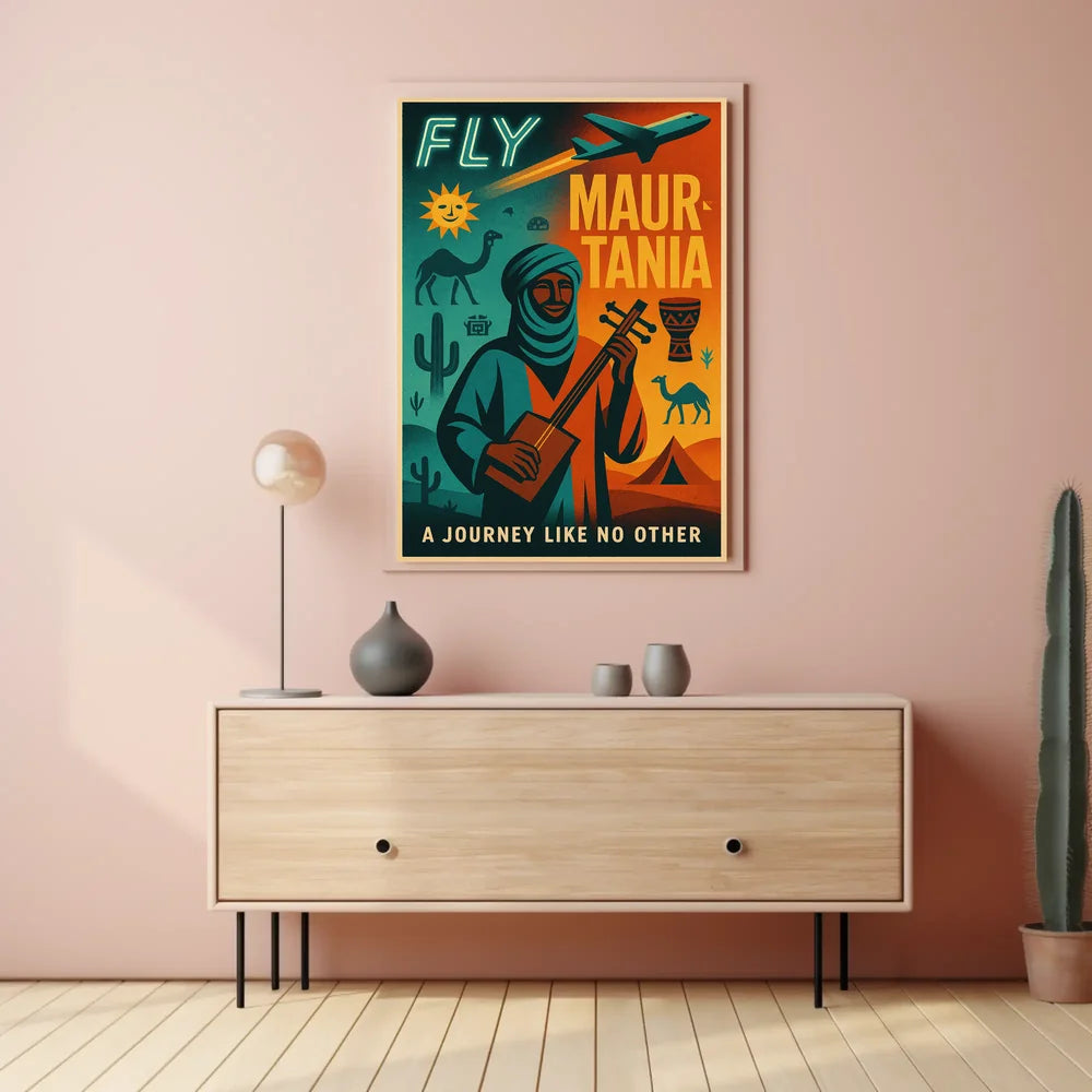 Mauritania Adventure Vintage Travel Poster PosterGoat