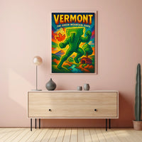 Vermont The Green Mountain State Poster