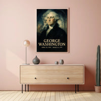 George Washington 1st President of the United States Double Exposure Poster