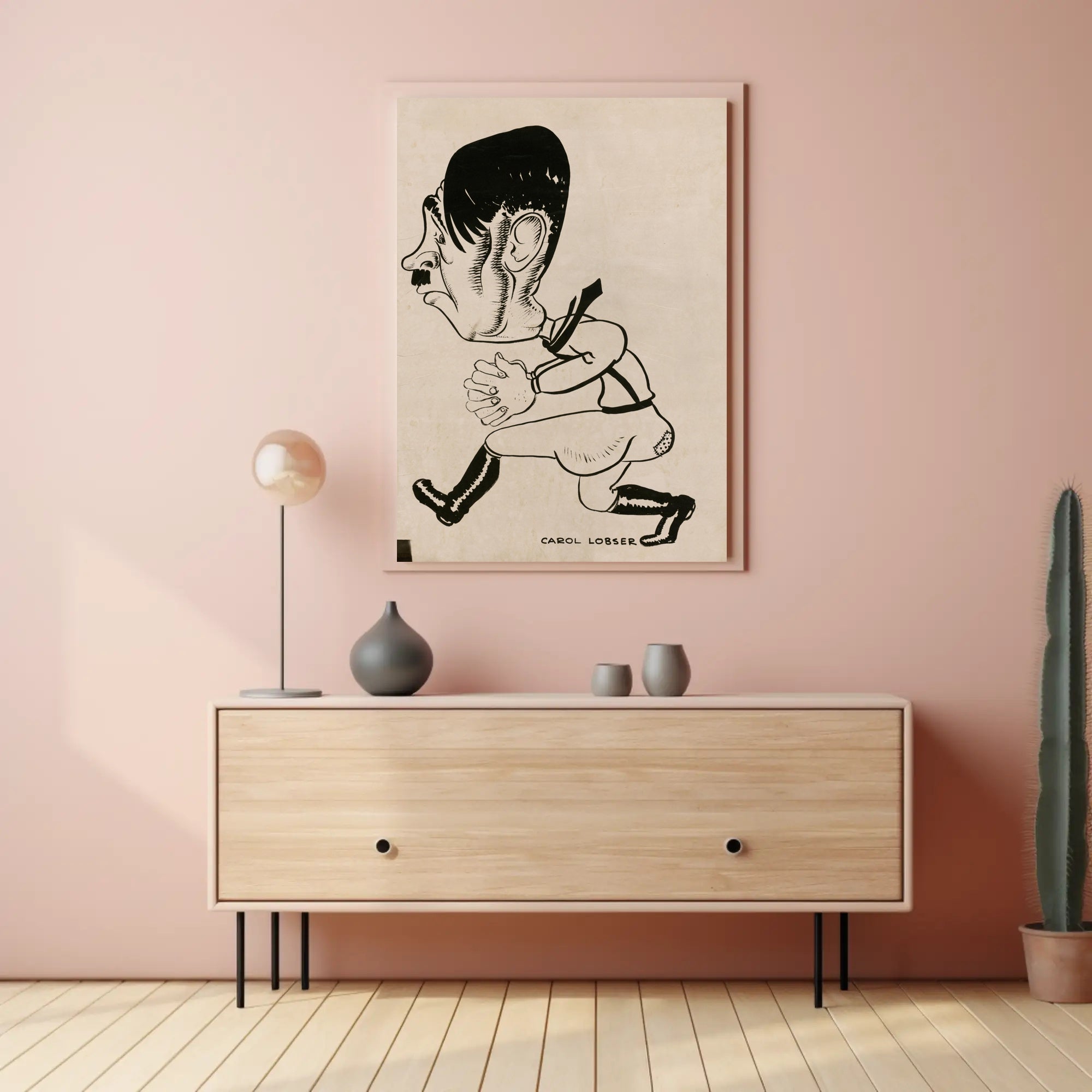 Caricature of a Historical Figure Poster PosterGoat