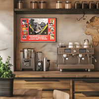 Red Army Soldier Spread Books for Light and Knowledge Poster