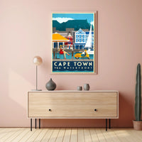 Cape Town V&A Waterfront Leisure Travel Poster PosterGoat