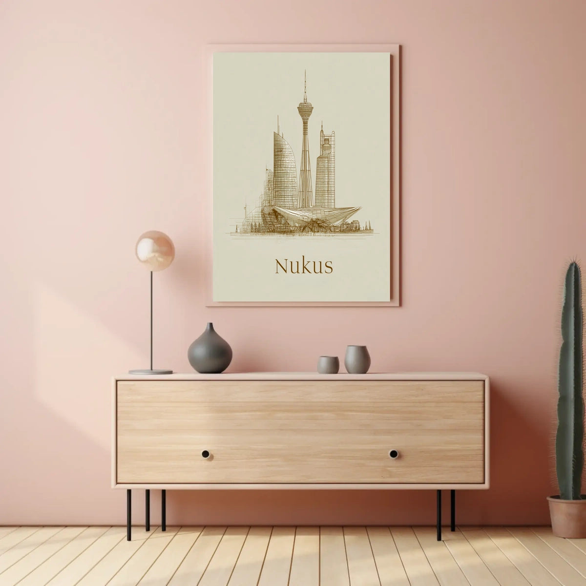 Nukus Skyline Poster