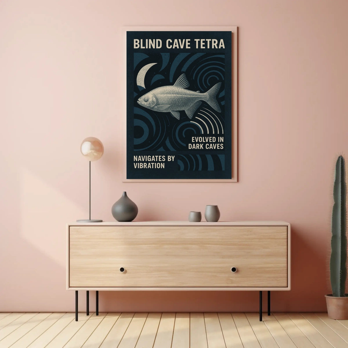 Blind Cave Tetra Poster