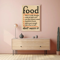 Food Conservation Tips Poster PosterGoat