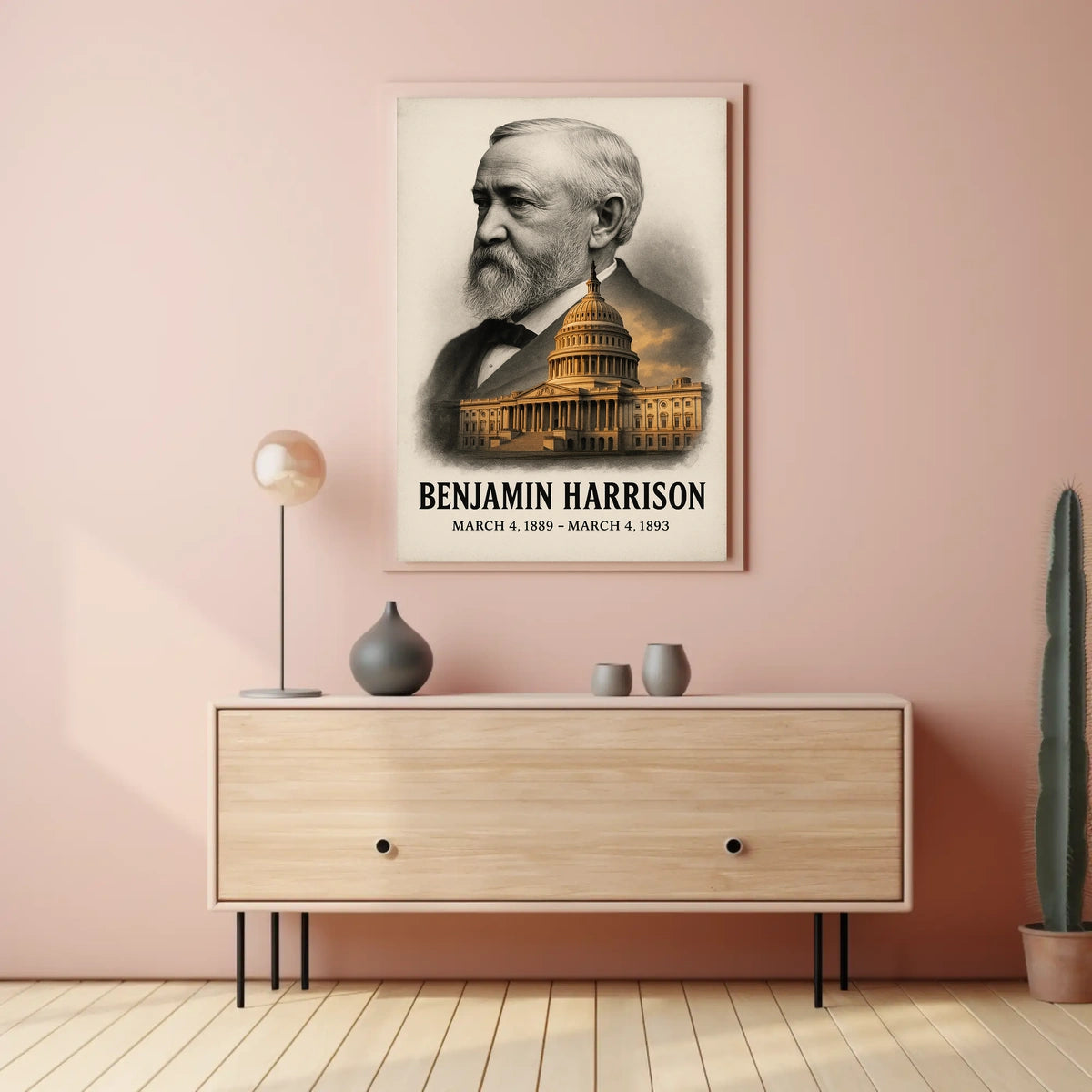 Benjamin Harrison 23rd President of the United States Reflections Poster