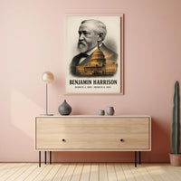Benjamin Harrison 23rd President of the United States Reflections Poster