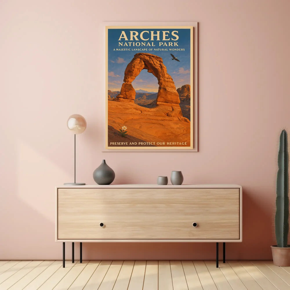 Arches National Park Majestic Landscape Poster