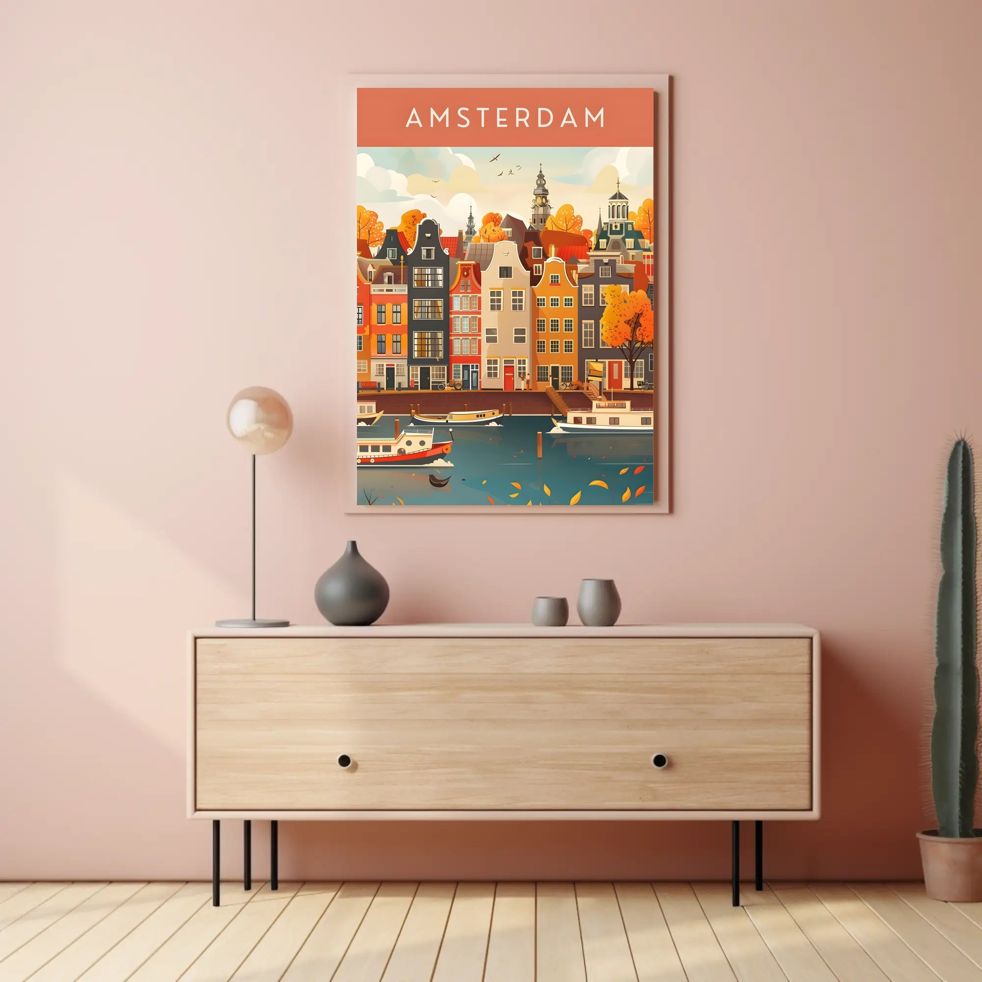 Autumn in Amsterdam Poster