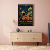 Buenos Aires Vintage Travel Poster Wall Art PosterGoat