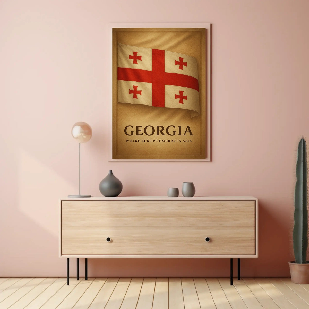 Georgia Where Europe Embraces Asia Poster