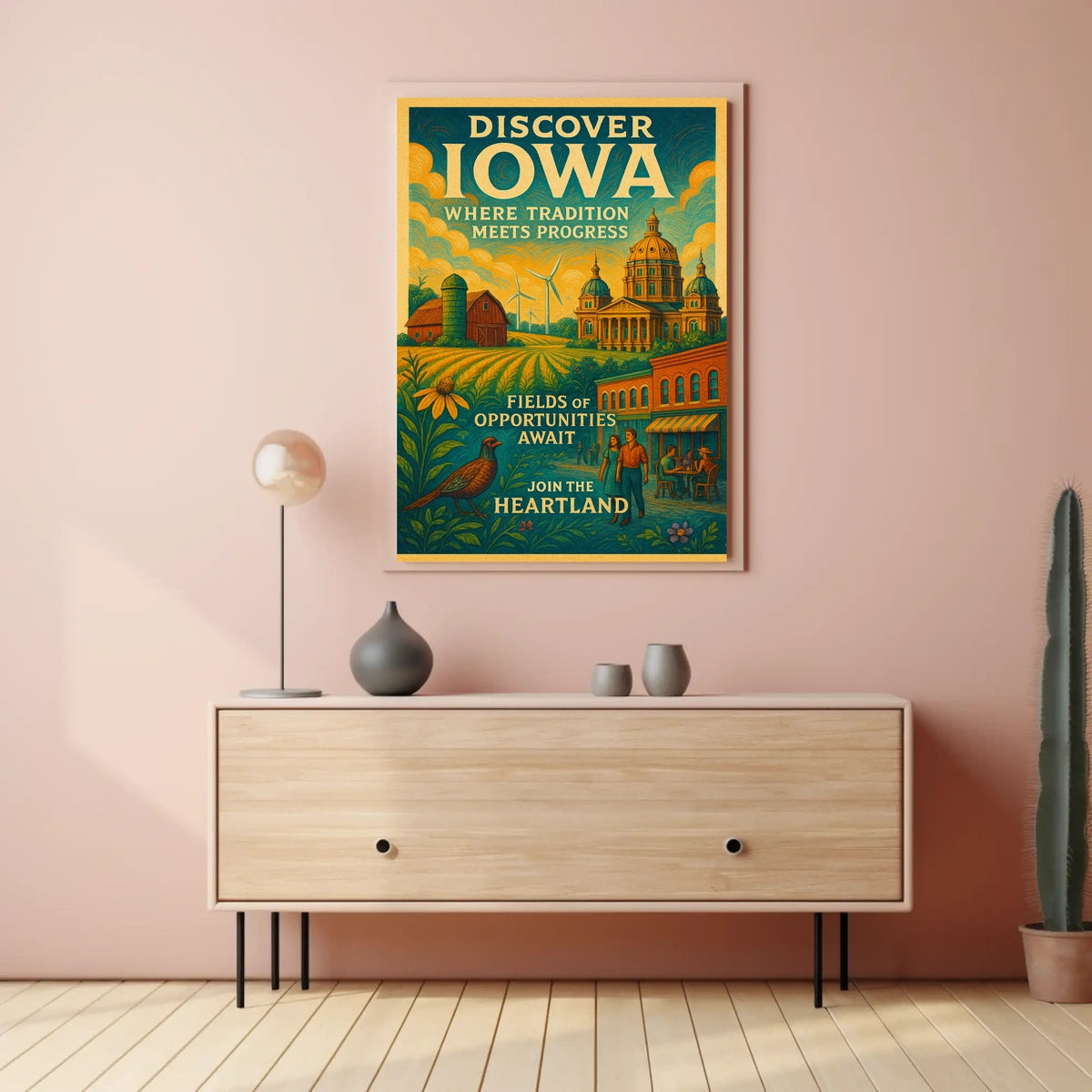 Discover Iowa Poster