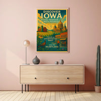 Discover Iowa Poster