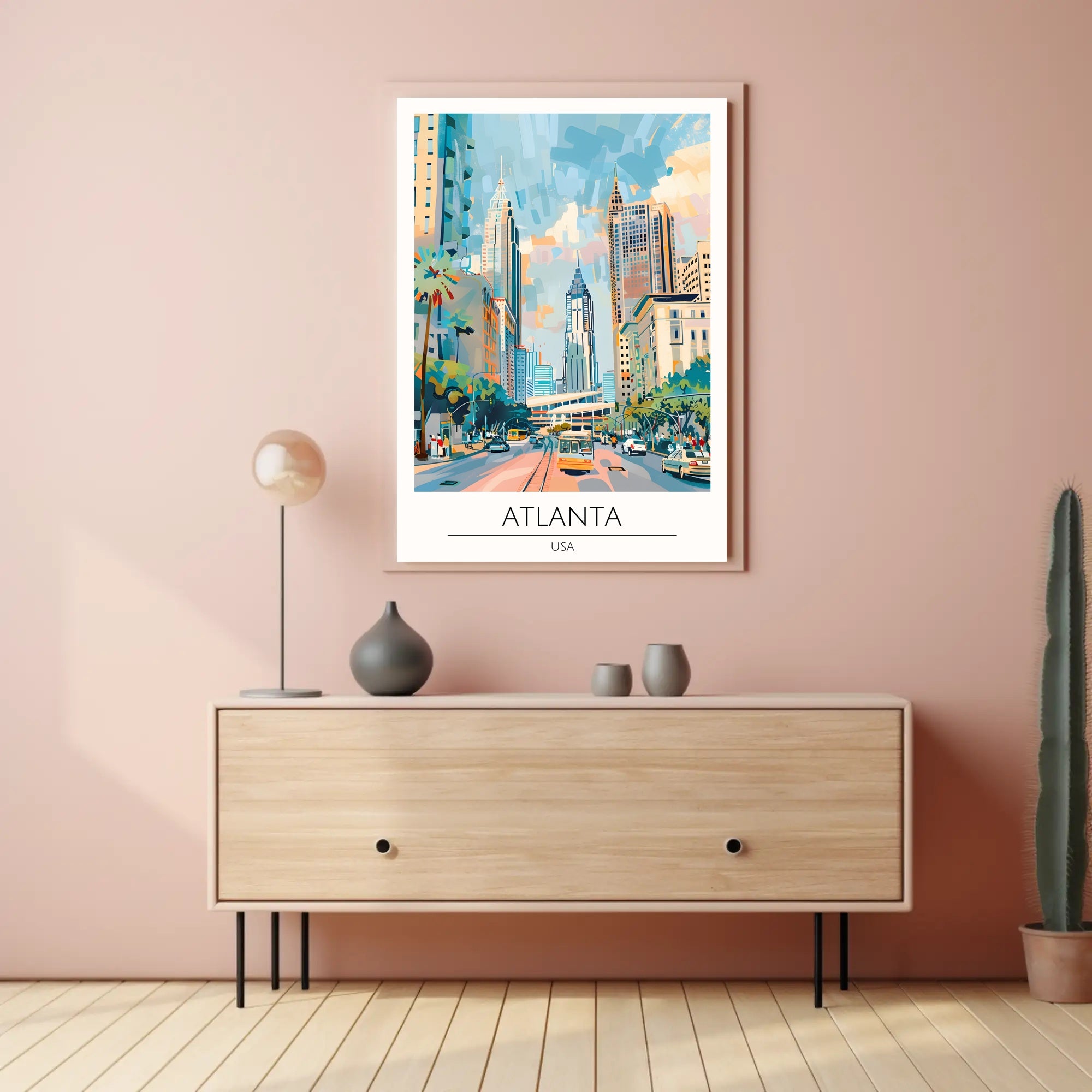 Vibrant Atlanta Cityscape Poster PosterGoat