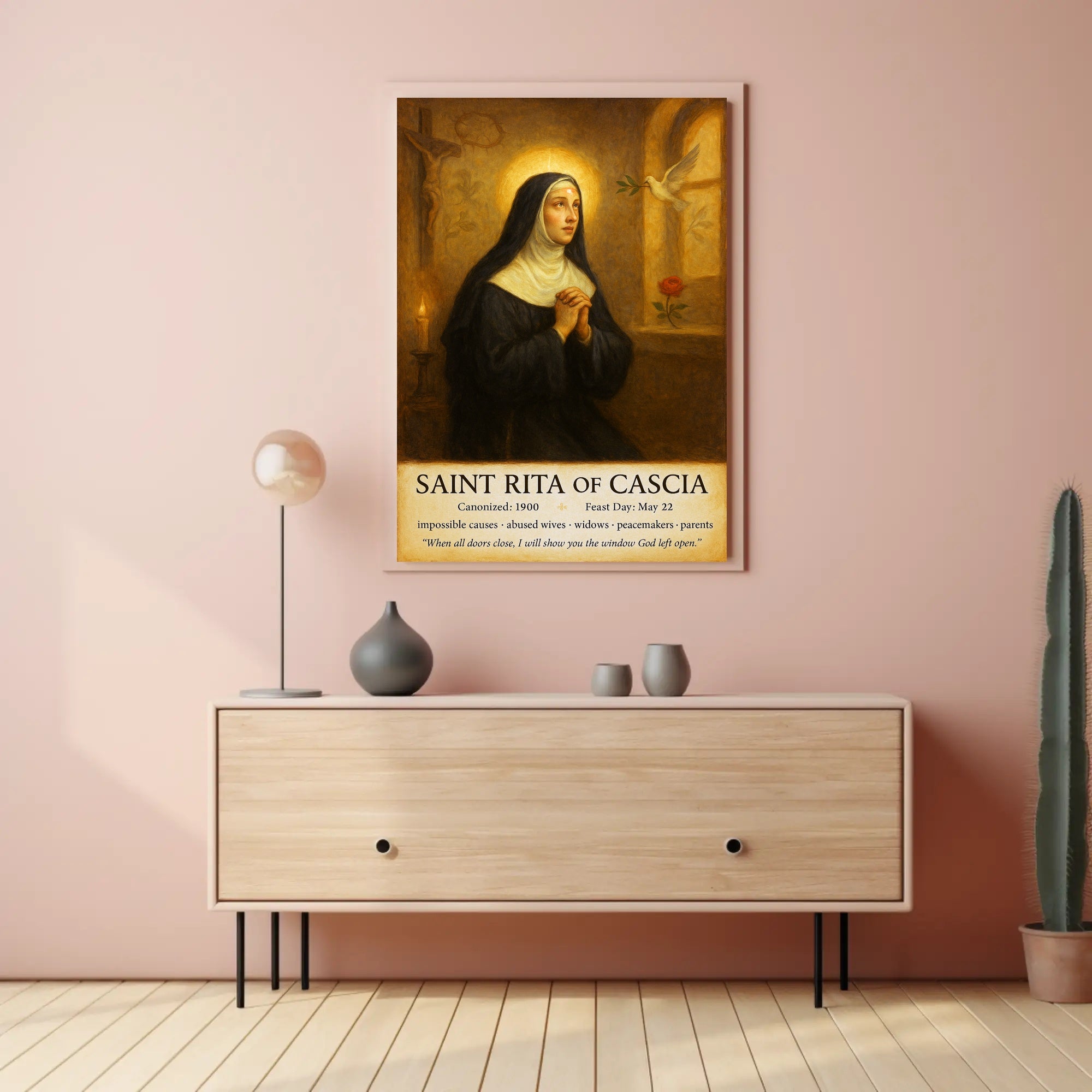 Saint Rita of Cascia Poster PosterGoat