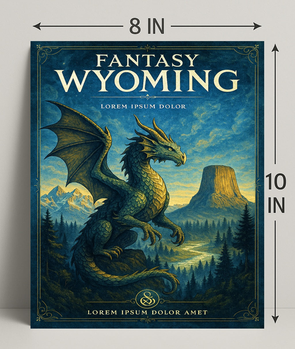 Fantasy Wyoming Poster PosterGoat
