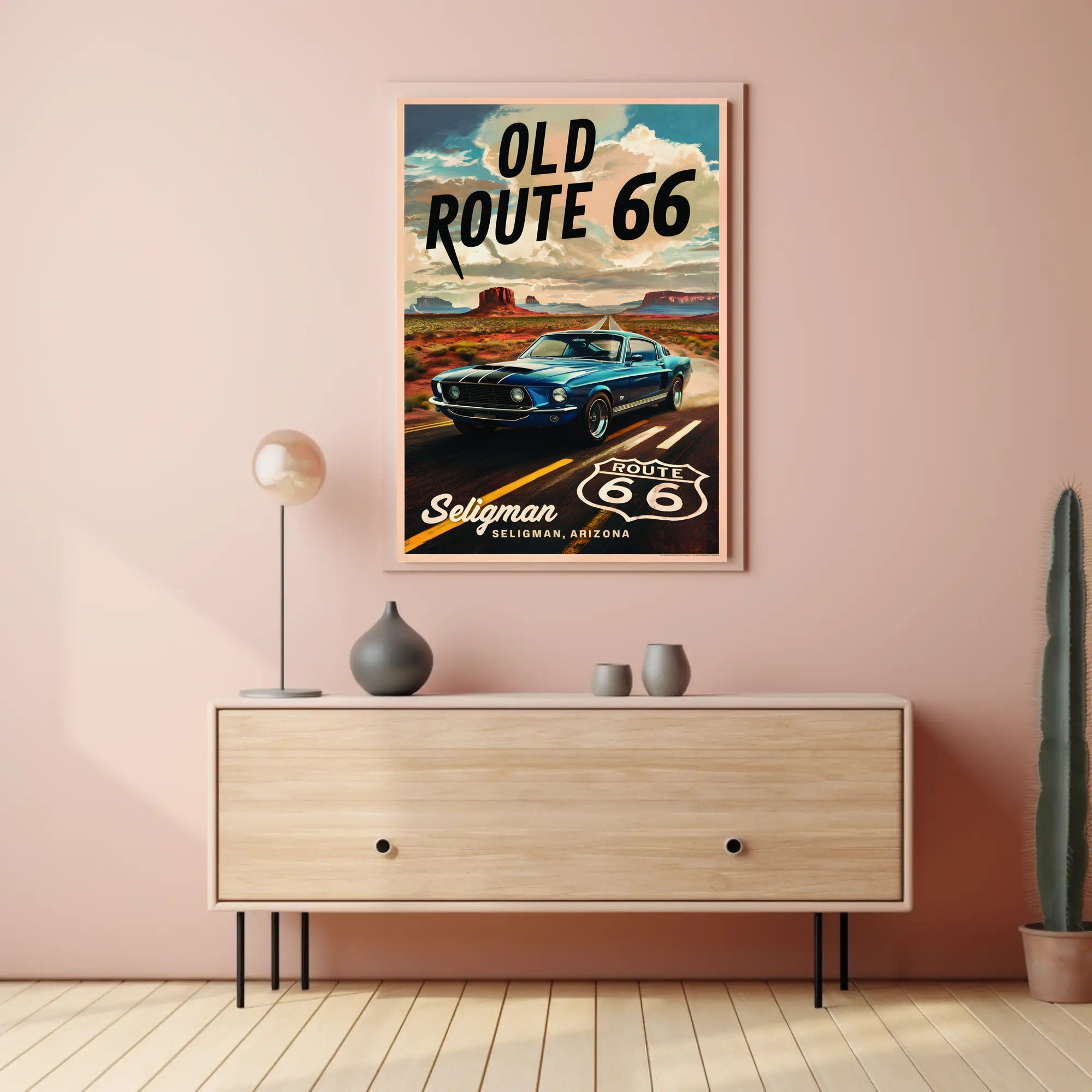 Journey Down Old Route 66 Poster