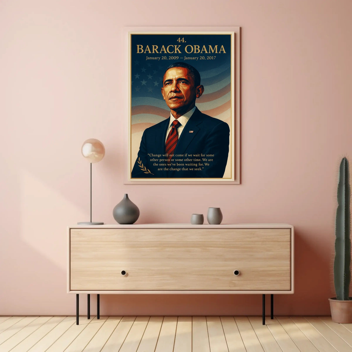 Barack Obama 44th President Political Poster