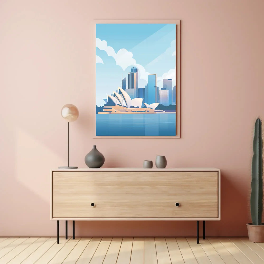 Sydney Opera House Modern Art Poster Print