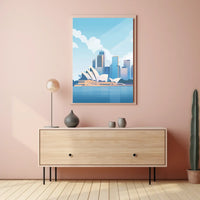Sydney Opera House Modern Art Poster Print