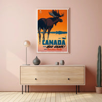 Canada Adventure Awaits: Vintage Travel Poster PosterGoat