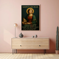 Saint Cecilia Poster PosterGoat