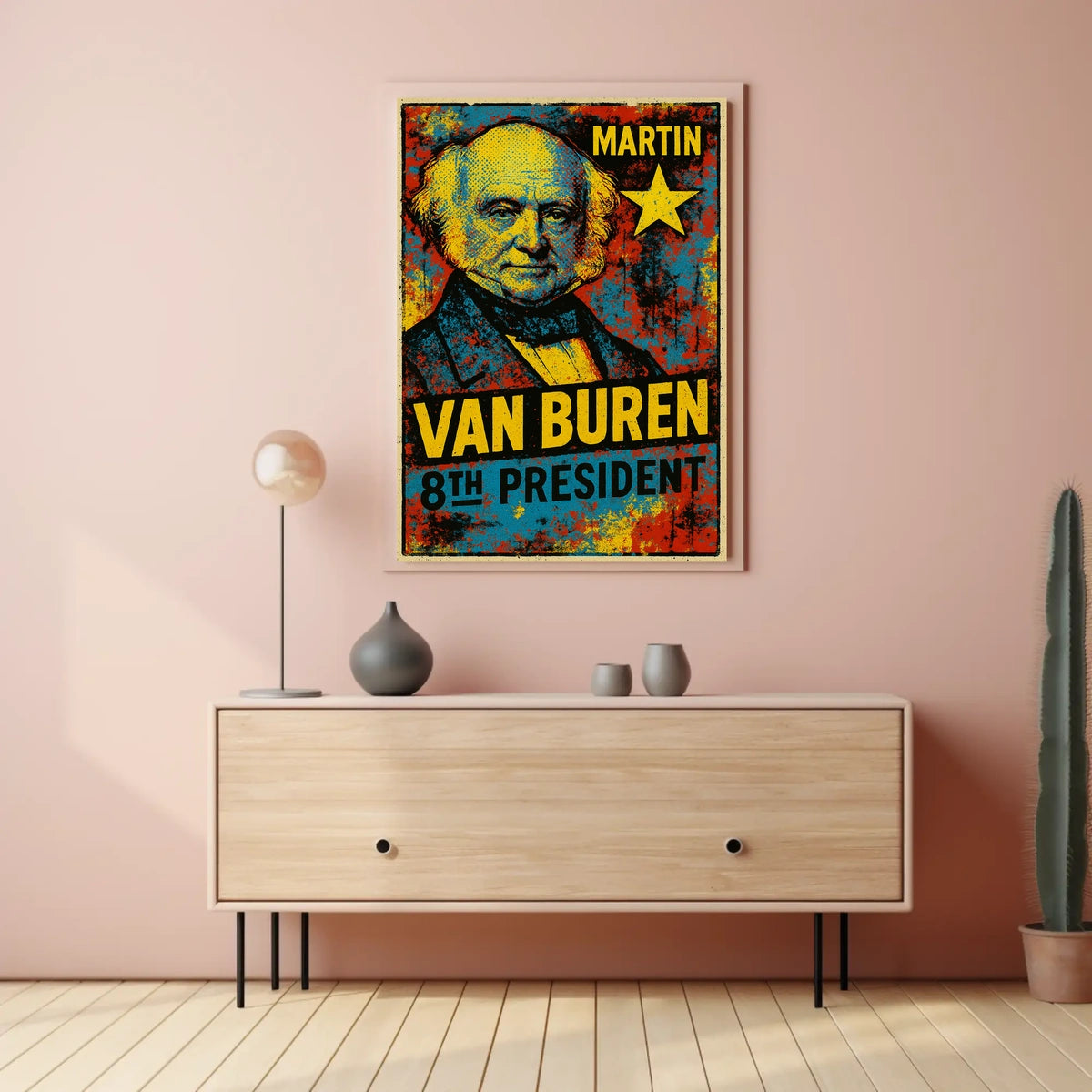 Martin Van Buren 8th President of the United States Graffiti Pop Art Poster