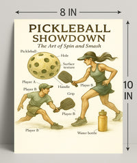 Pickleball Showdown Poster PosterGoat