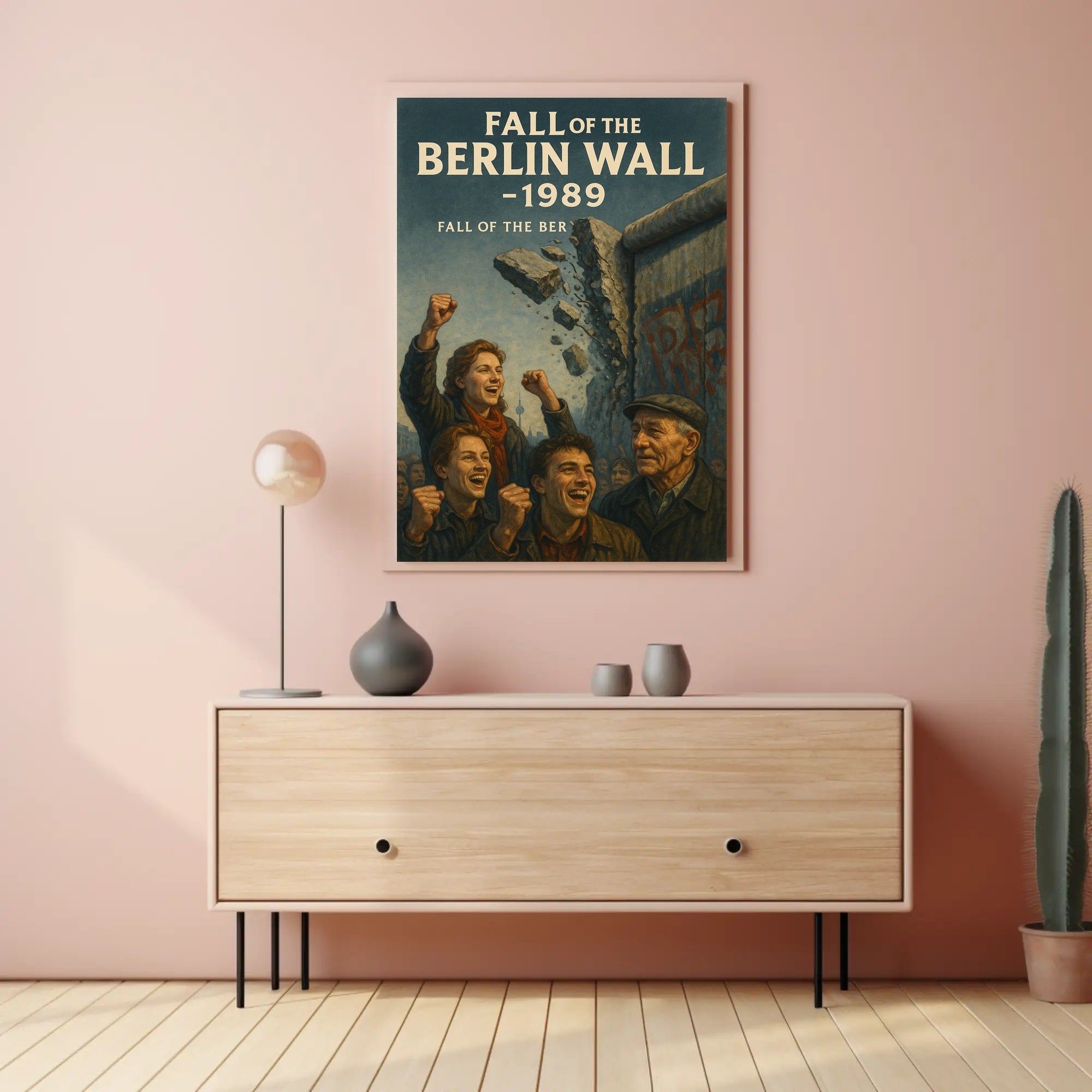 Fall of the Berlin Wall 1989 Poster PosterGoat