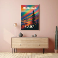 Anchorage, Alaska A Vibrant Journey Poster