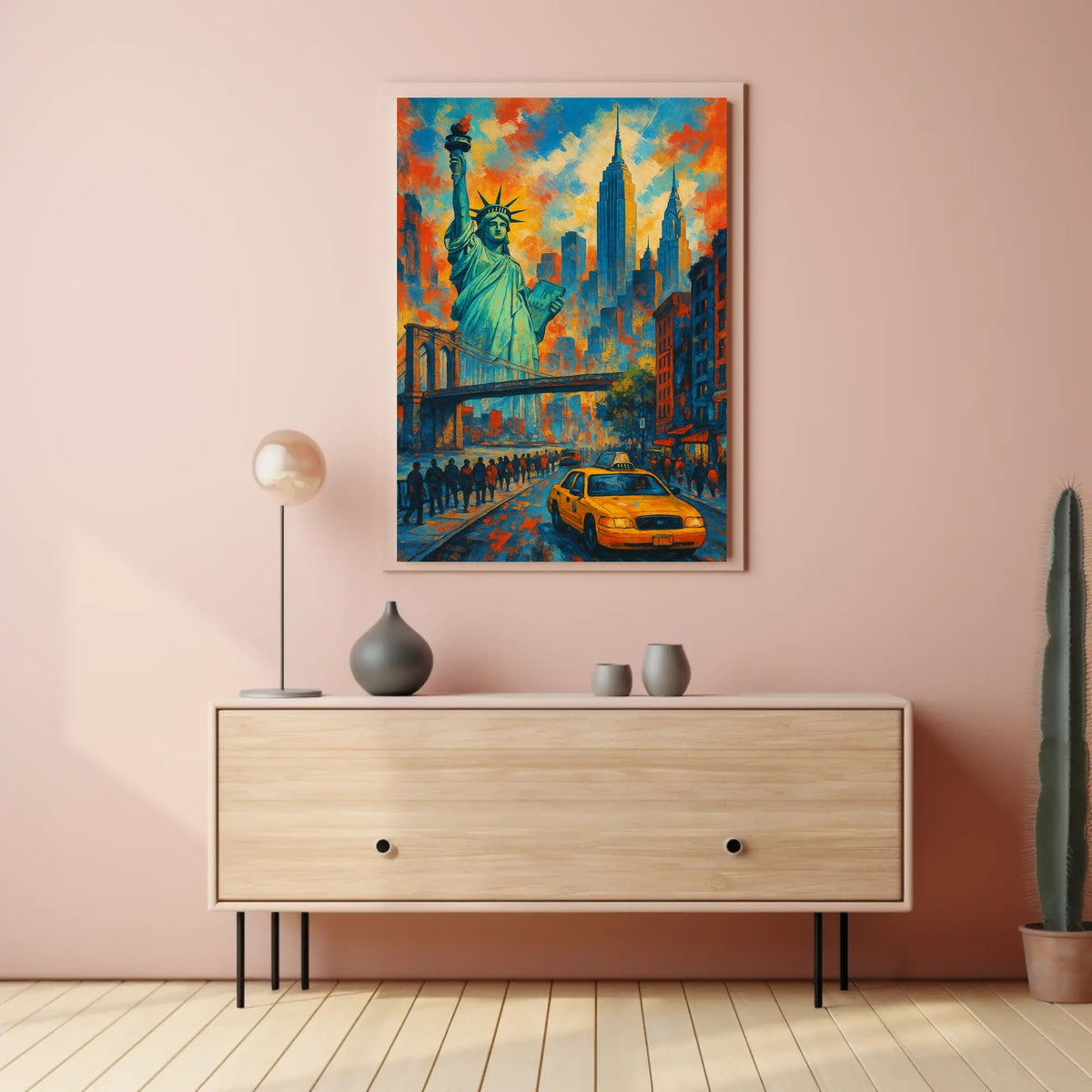 City of Dreams New York Skyline Art Print
