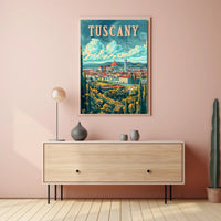 Scenic Tuscany Landscape Poster
