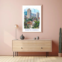 Urban Landscape of North Korea Poster PosterGoat