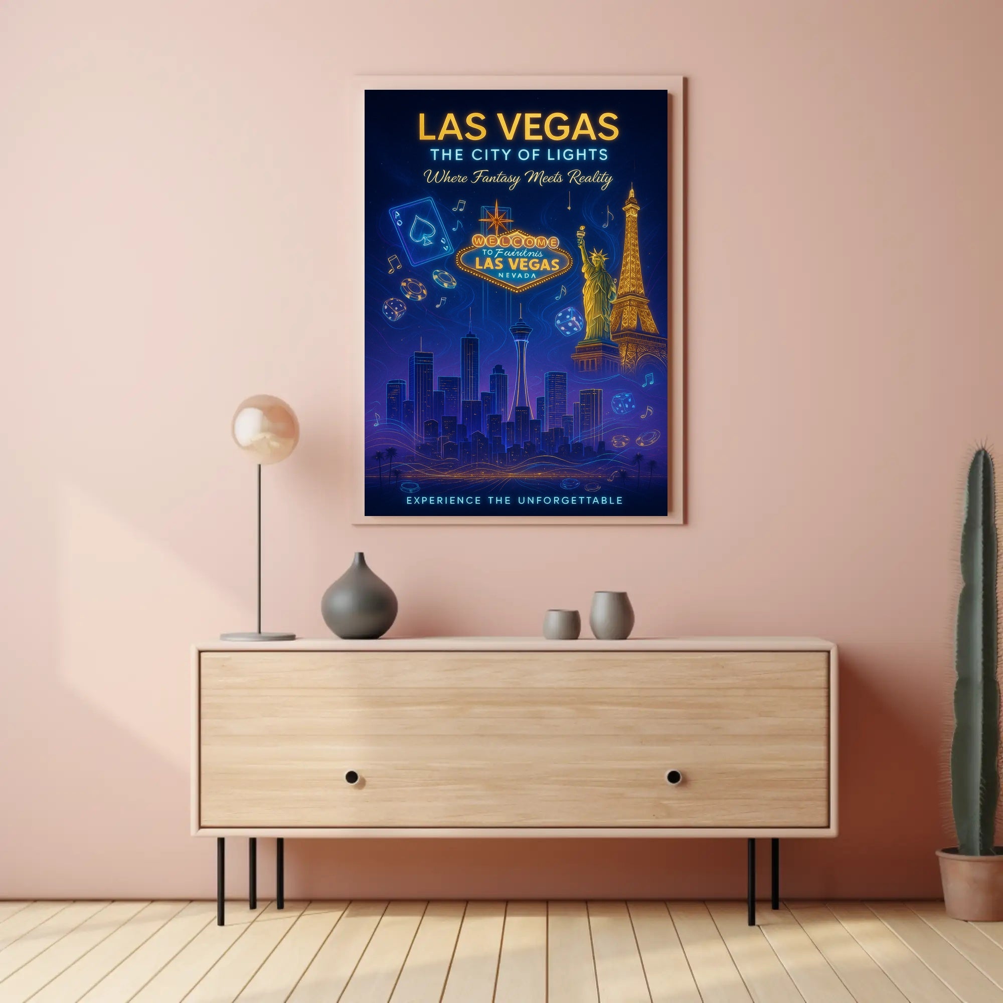 Las Vegas The City of Lights Poster PosterGoat