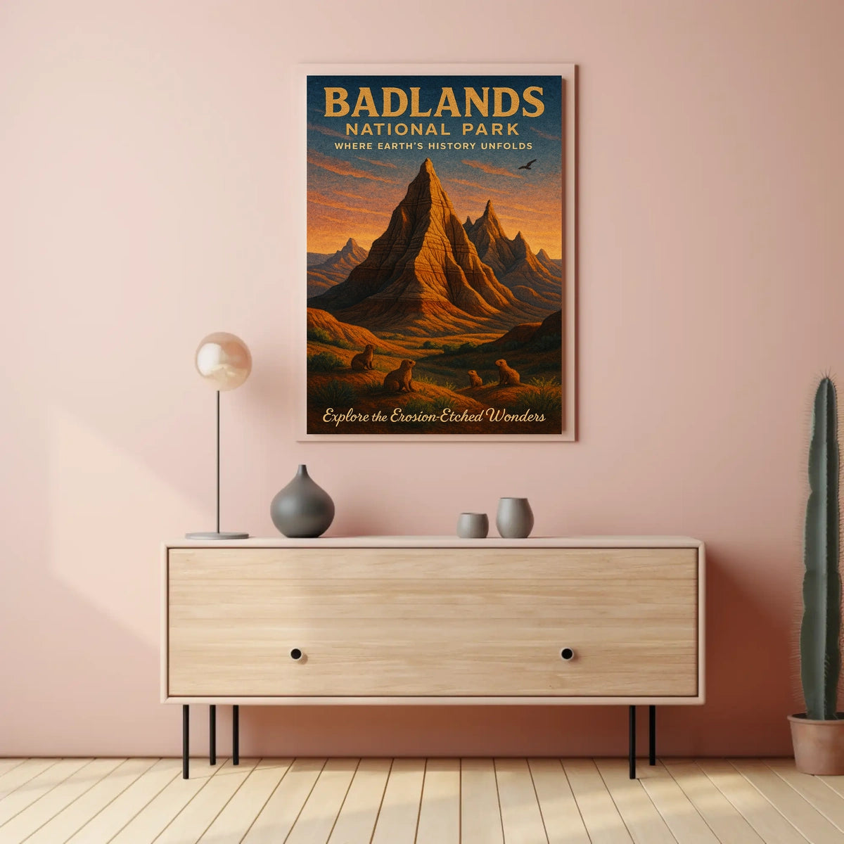 Badlands National Park Erosion-Etched Poster