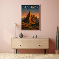 Badlands National Park Erosion-Etched Poster
