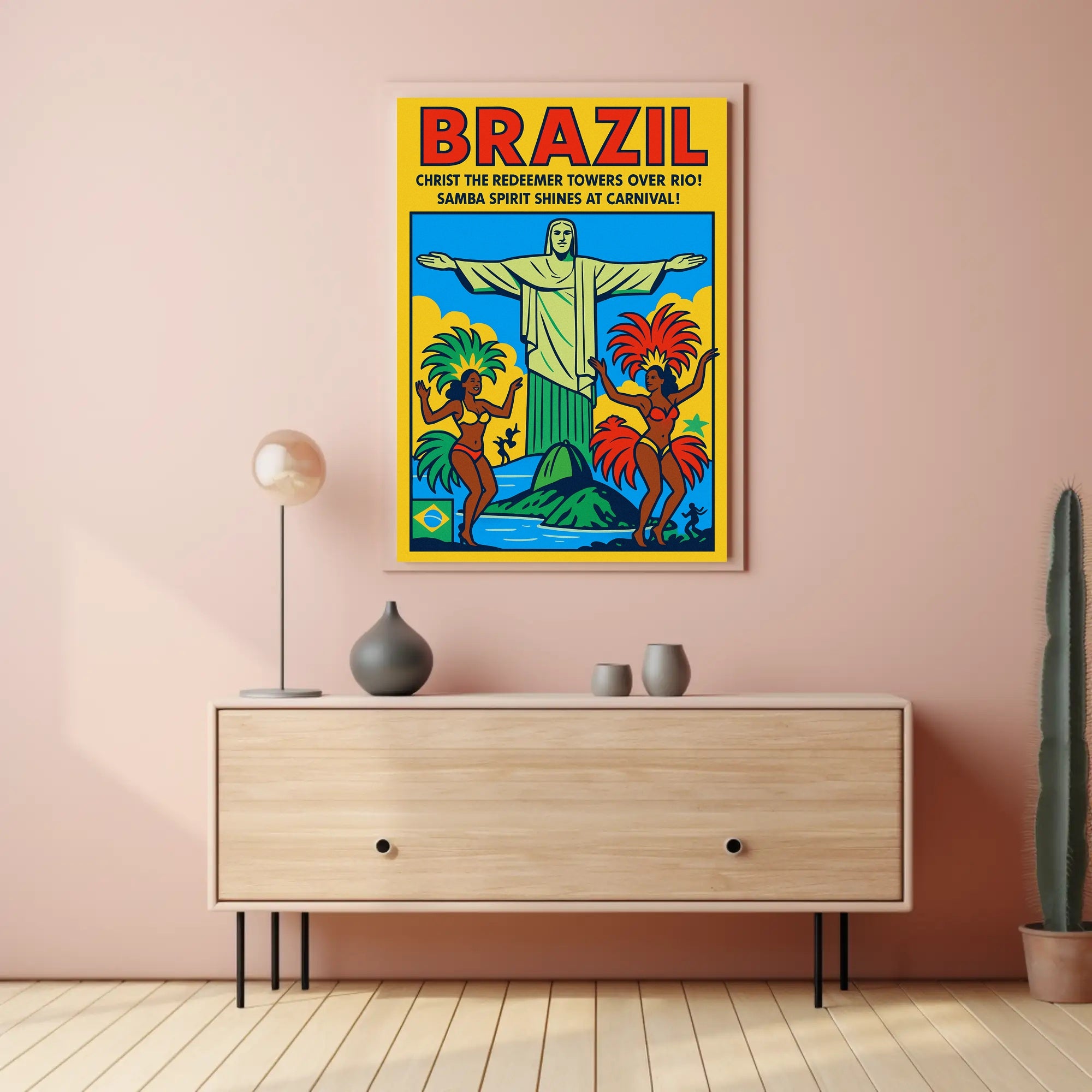 Brazil Carnival Celebration Poster PosterGoat