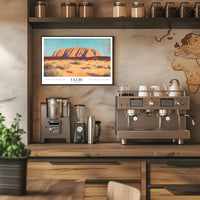 Uluru Desert Vintage Travel Poster