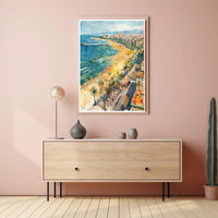 Coastal Cityscape Poster PosterGoat