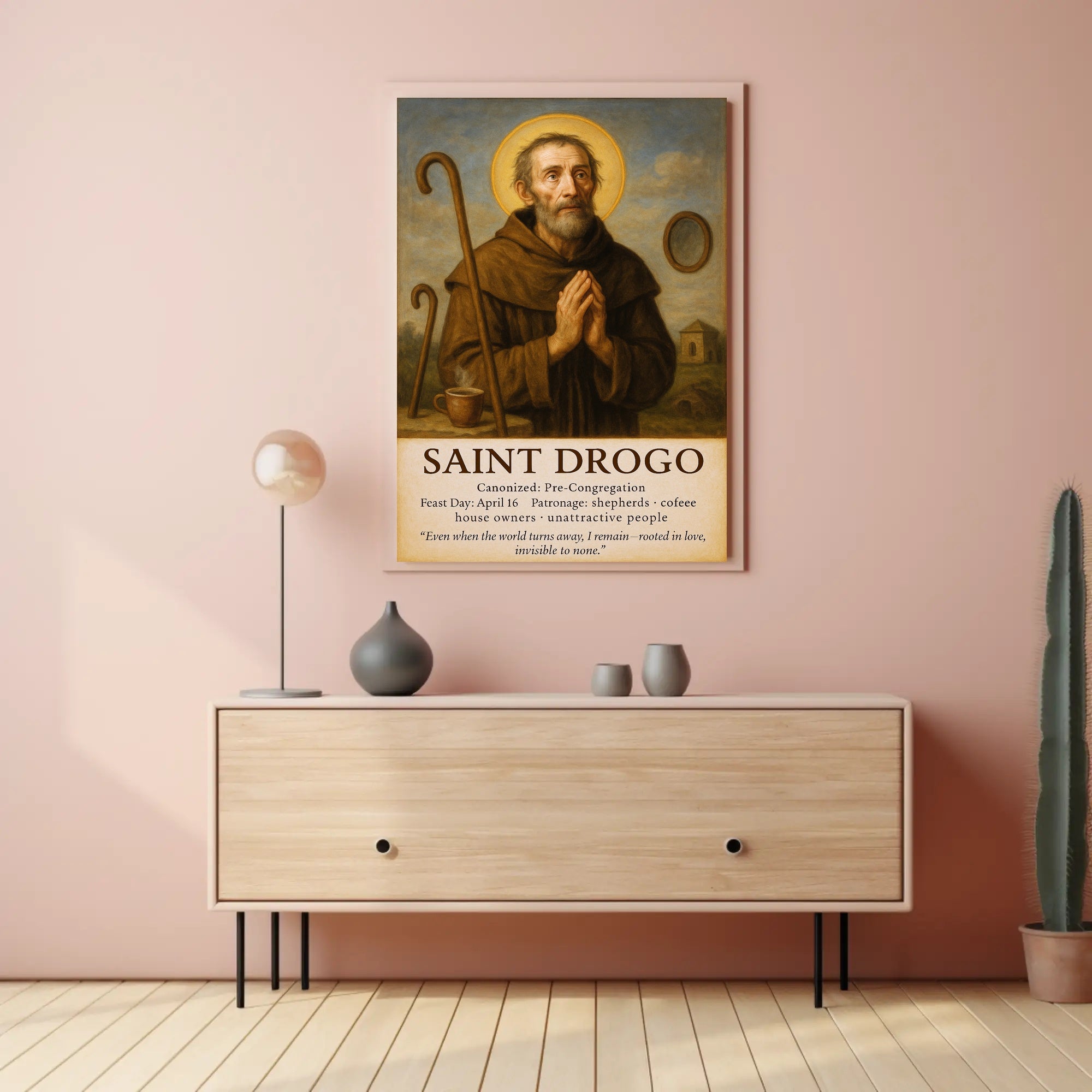 Saint Drogo Patron Saint Poster PosterGoat