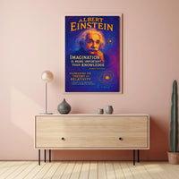 Albert Einstein Imagination and Relativity Poster