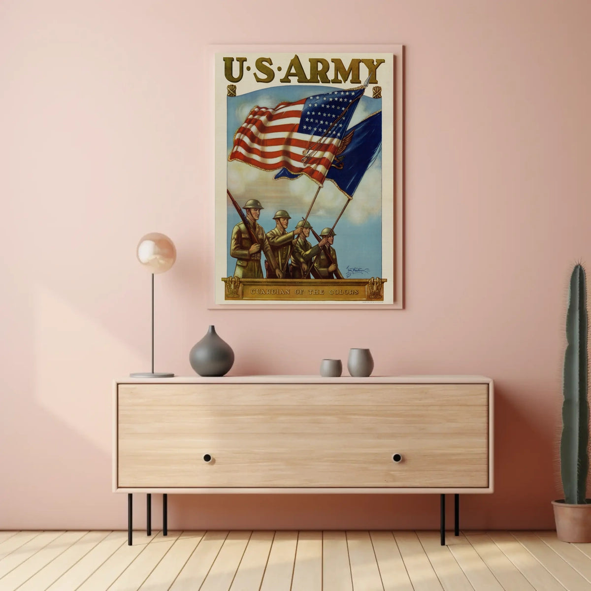 U.S. Army Patriotic Vintage Military Recruitment Poster