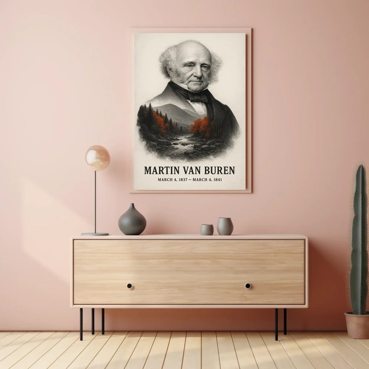 Martin Van Buren 8th President of the United States Reflections Poster