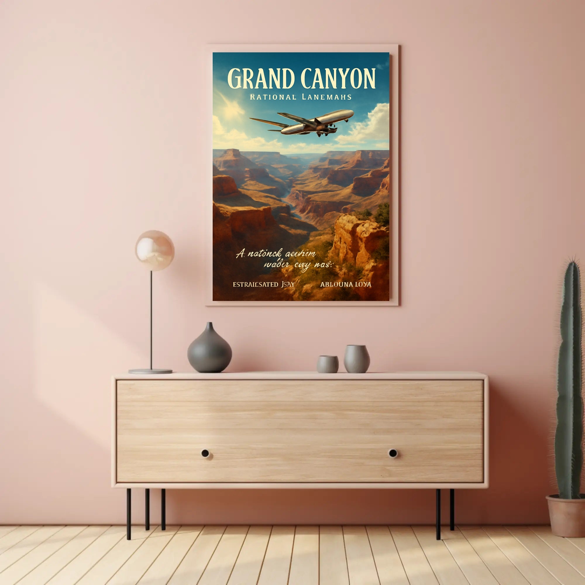 Grand Canyon Adventure Vintage Travel Poster PosterGoat