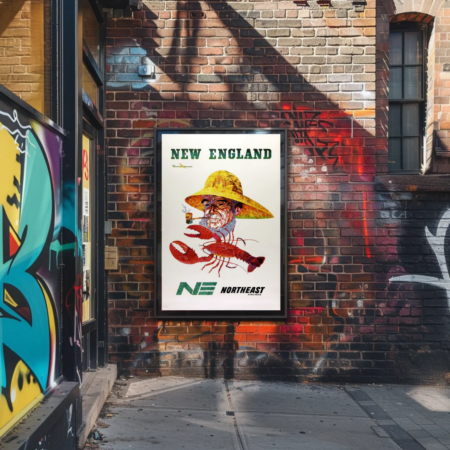 New England Vintage Poster - Northeast Airlines